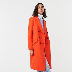j crew orange coat